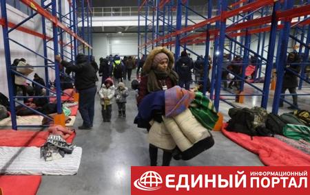 Мигранты покинули погранпереход на границе Польши