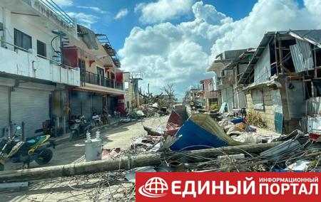 Появились кадры последствий тайфуна на Филиппинах