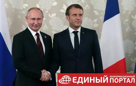 Путин и Макрон обсудили шаги реализации "Минска"